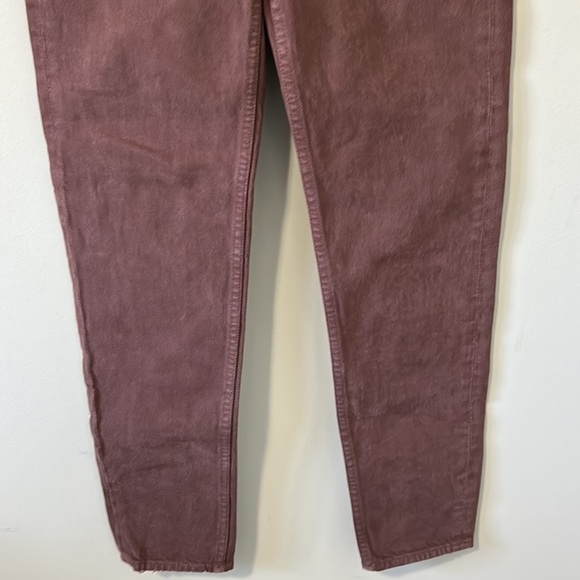 MOTHER SNACKS Twizzy Jean Skimp French Toast High Waist Brown Sz 23 NEW - Picture 7 of 13